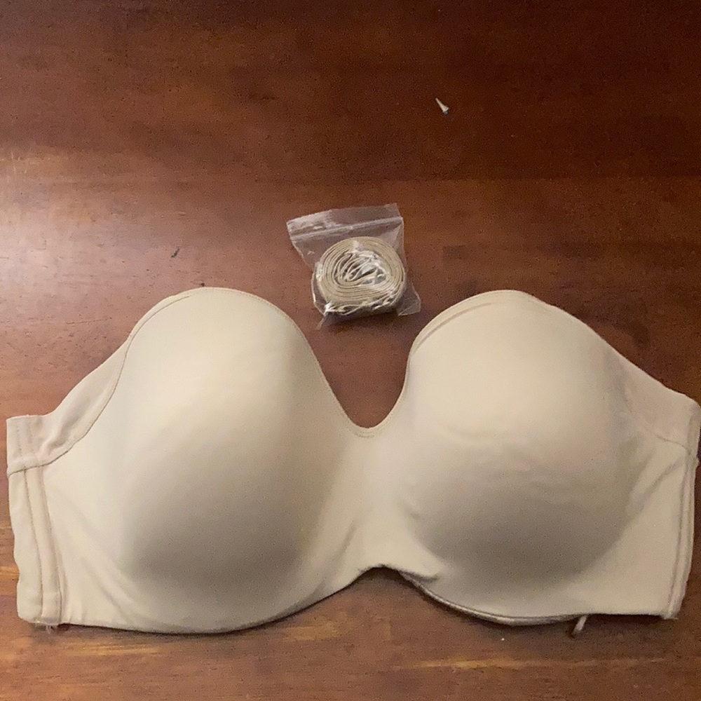 Tan Bali Strapless Bra Size 38DD